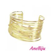 Bracelete Arame Com Strass